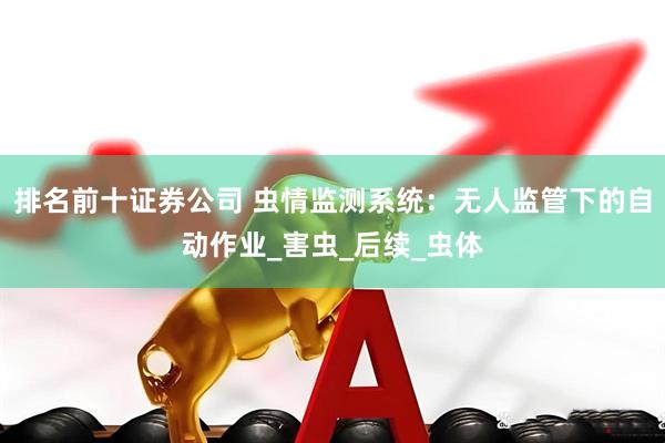 排名前十证券公司 虫情监测系统：无人监管下的自动作业_害虫_后续_虫体